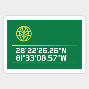 Epcot The Land Coordinates Sticker